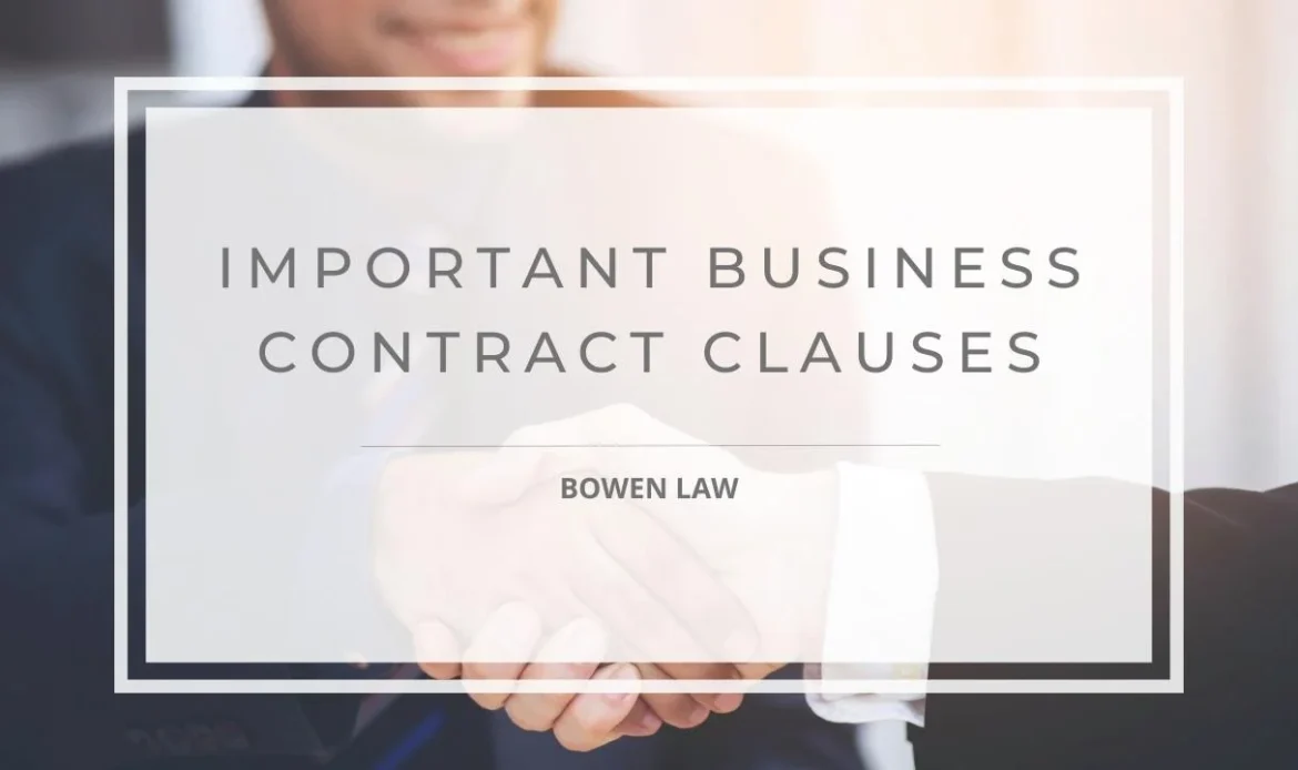 Essential Clauses In Business Contracts