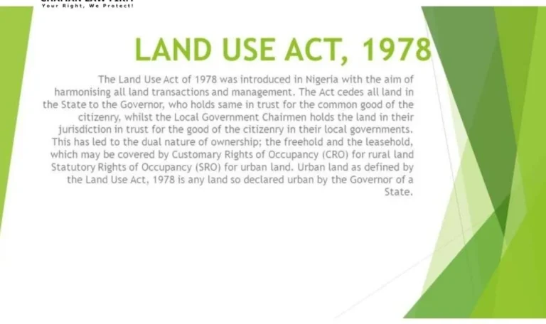 How Does the Land Use Act Impact Land Ownership and Titles in Nigeria?