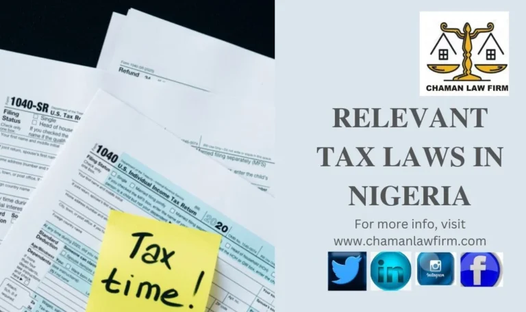 Relevant Tax Laws in Nigeria