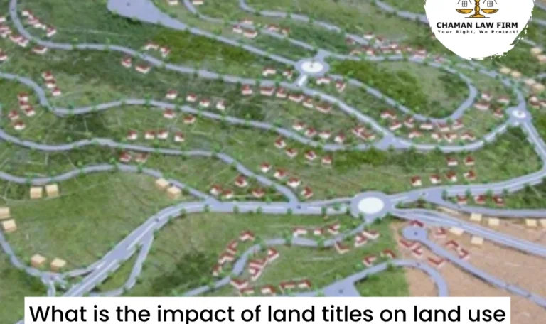 The Impact of Land Titles on Land Use Planning and Development Control in Nigeria