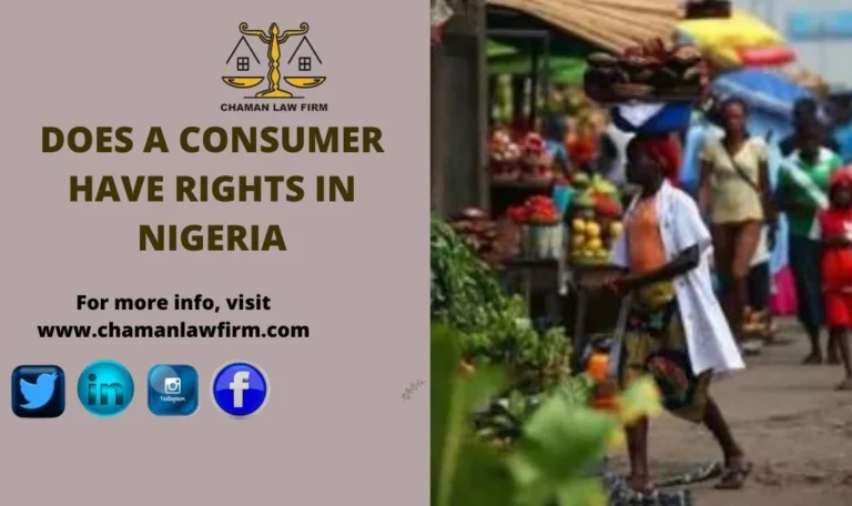 Does a Consumer Has Rights in Nigeria