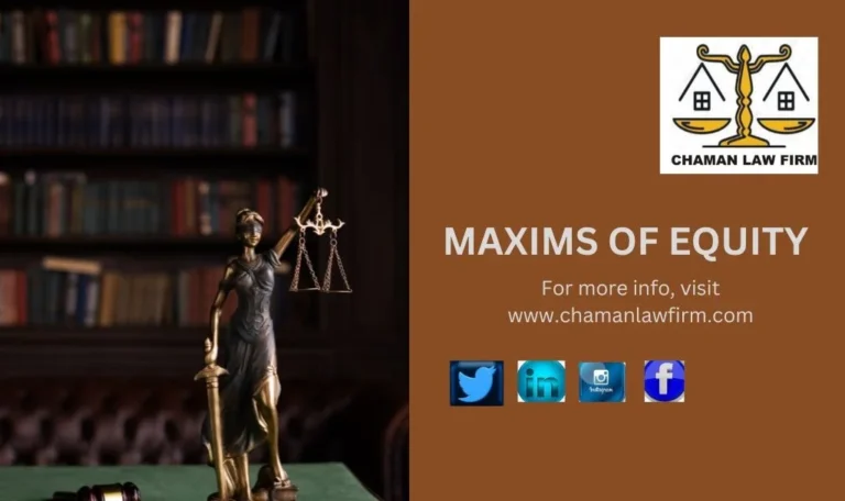 MAXIMS OF EQUITY MAXIMS OF EQUITY