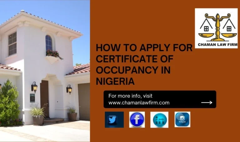 HOW TO APPLY FOR CERTIFICATE OF OCCUPANCY IN NIGERIA HOW TO APPLY FOR CERTIFICATE OF OCCUPANCY IN NIGERIA