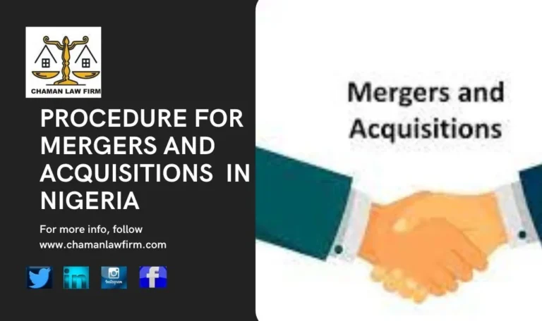 PROCEDURE FOR MERGERS AND ACQUISITIONS IN NIGERIA