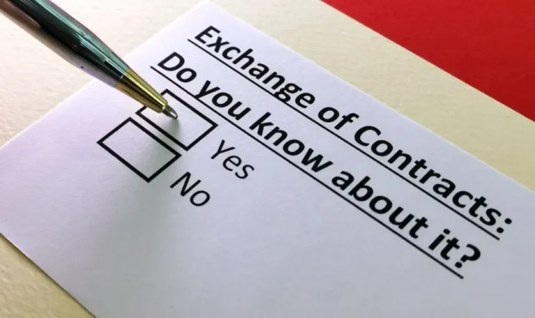 EFFECTS OF EXCHANGE OF CONTRACT