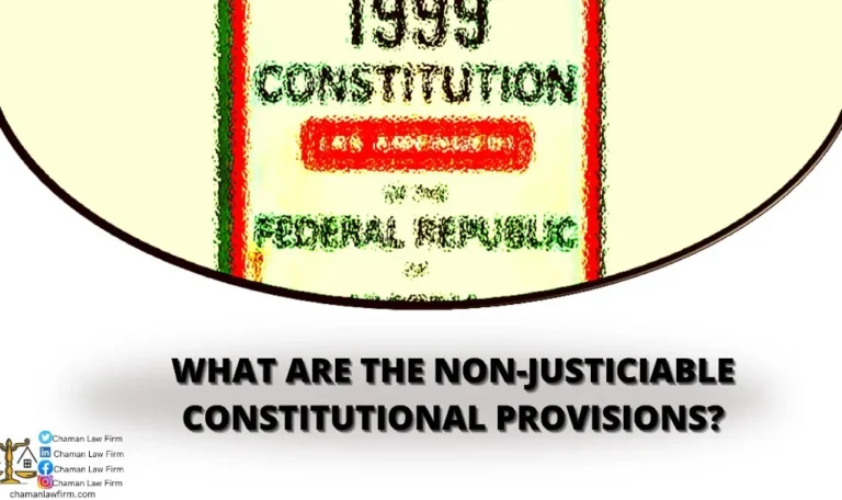 What are Non-Justiciable Constitutional Provisions?