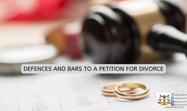 Defenses and Bars to a Petition for Divorce