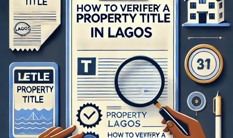 How to Verify a Property Title in Lagos How to Verify a Property Title in Lagos