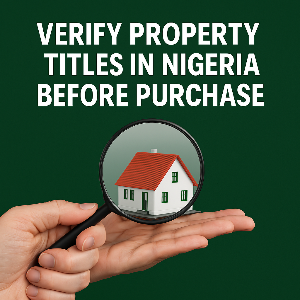 How to Verify Property Titles in Nigeria Before Purchase: Protect Your Investment Legally